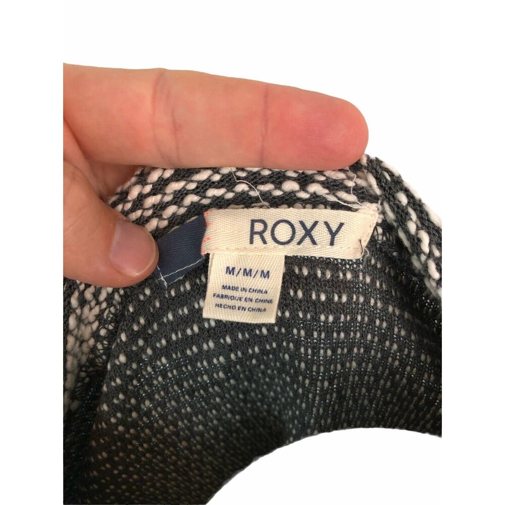 M Roxy Gray Textured Sweater Button Shoulder - Picture 5 of 5